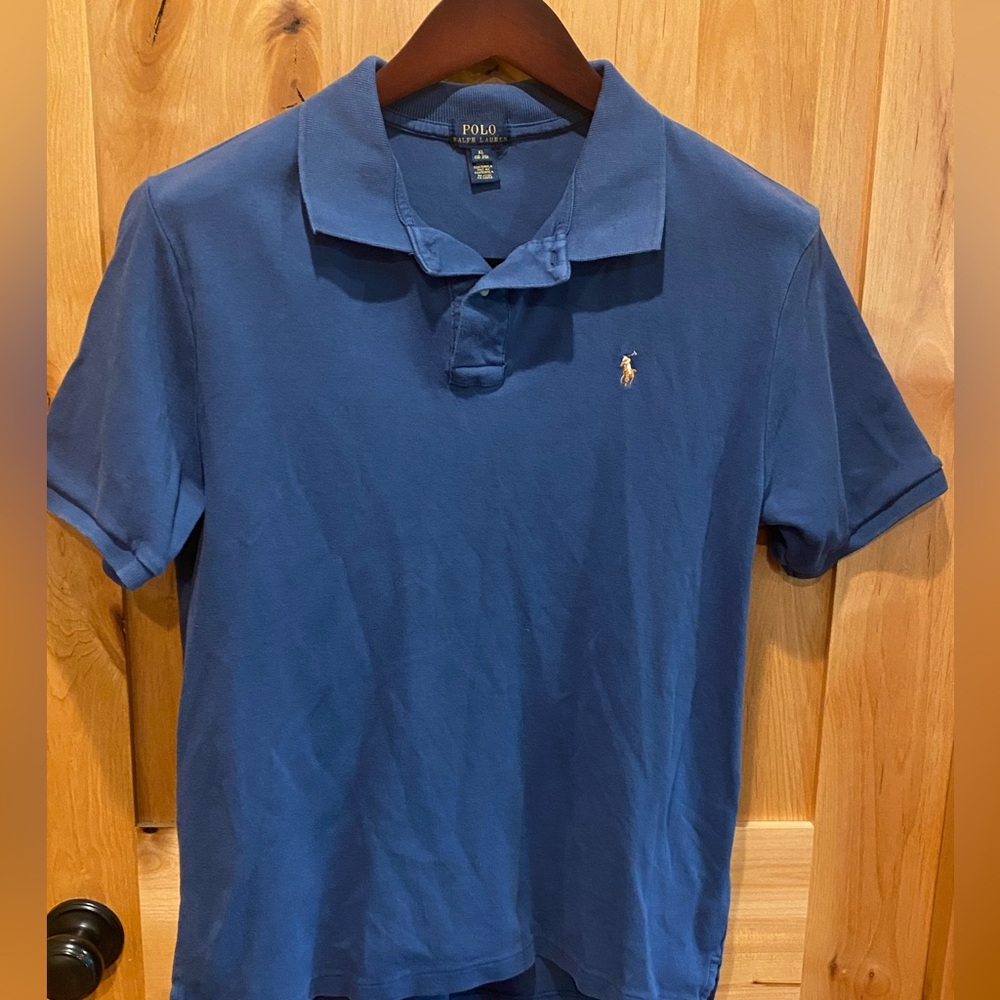 Polo by Ralph Lauren Boys Blue Polo Shirt size XL 18-20